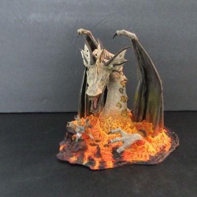Vintage 2007 McFarlane's Dragons Quest for the Lost King "Fire Dragon Clan 5" - 7¾" Tall