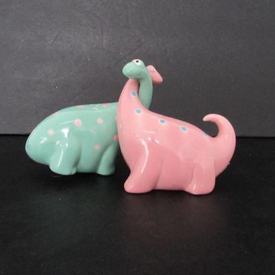 Vintage Fitz & Floyd Brontosaurus Salt & Pepper Shakers
