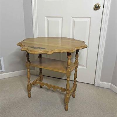 Oak Drop Leaf Parlor Table .jpg