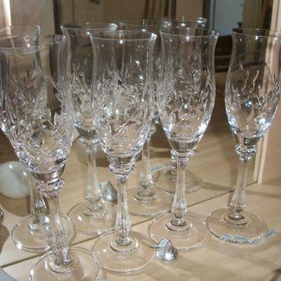Crystal Champagne flutes