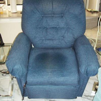 Pride Blue Electric Lift Recliner