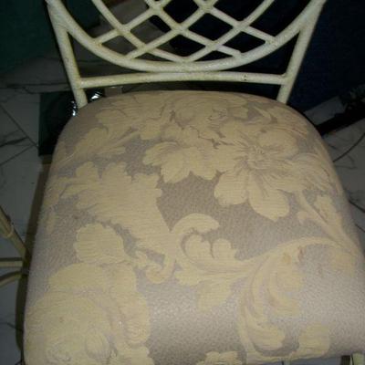 Close up of seat.