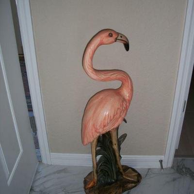 34in Resin Flamingo statue