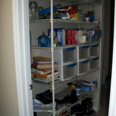 Large White Metal Wire Shelf.