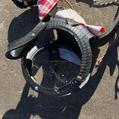 Kids Tire Swing Cut Into A Horse With Reigns