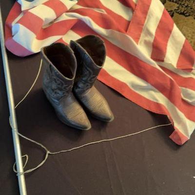 American Flag and Boots