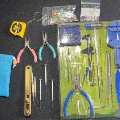 Tools starter kit for assembling jewelry, watch, making it