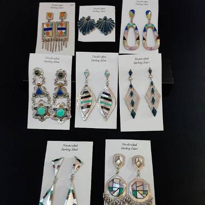 Southwestern Sterling Silver Earrings Collection