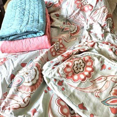 Serena & Lily Full/queen duvet and matching pillow shams