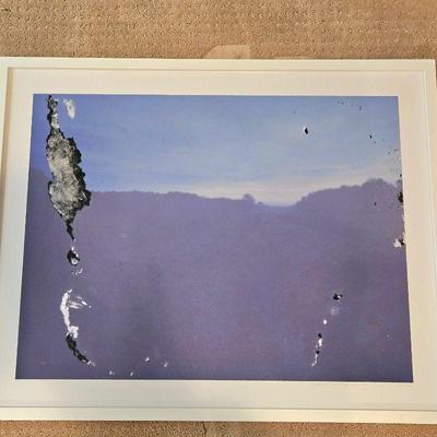 Framed Photography Piece by Kiernan Lofland "Expanded Landscapes No. 1" Signed by Artist