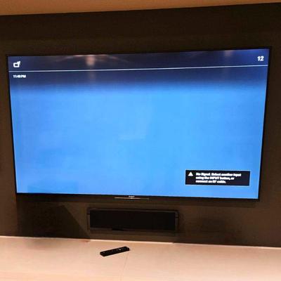 75" Sony Bravia TV with Remote and Hanging Bracket - 2016 Model XBR-75X850D