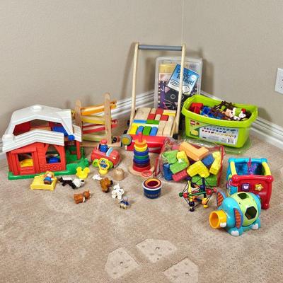  Large Lot of Preschool Toys Including Farm Lego