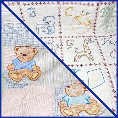 Baby Quilt Lot - TWO Lovely Handmade Quilts/Blankets,
