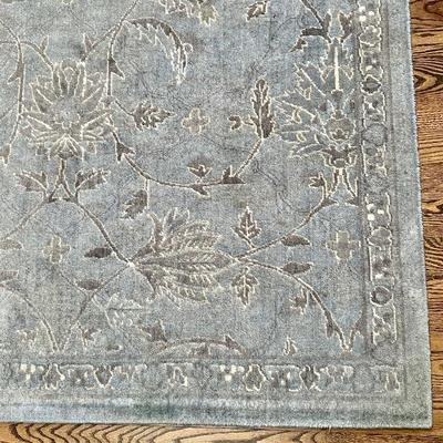 Nourison Silk Infusion Wool and Silk Blue Area Rug 9’9”x 13’9”