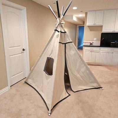 Fun Realistic Tee Pee Playhouse for Kids in Heavy Weight Canvas