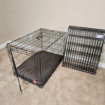  Large Foldable Dog Crate Plus 8-Paneled Exercise Pen
