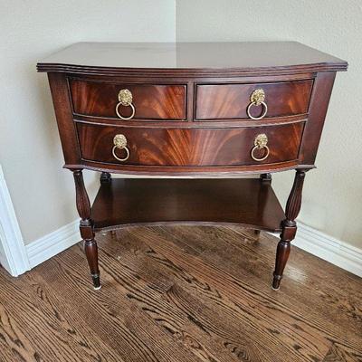  Federal-style table from the James River collection by Hickory Chair Company - Solid Mahogany w/ Drawers