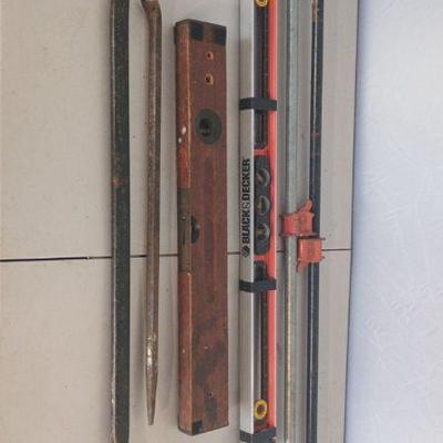 Levels, Pipe Clamps And Wrecking Bars