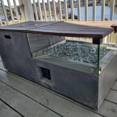 Patio Fire Table With Propane Tank 