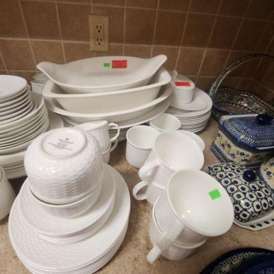 Large Wedgewood "Nantucket" White Dish Set ($795)