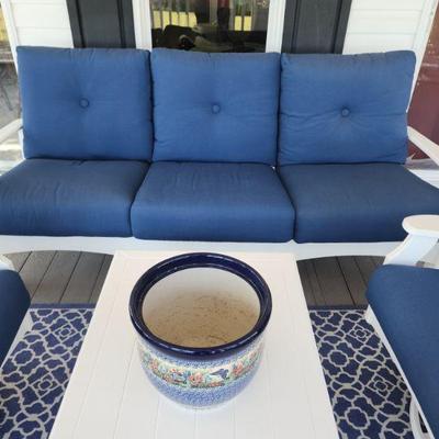 Windward Design Group "Design Grays" Very High End Matching Long Lasting Patio Furniture Set 4 Piece