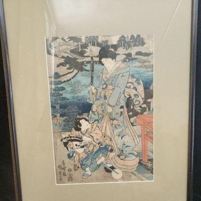 WWT085 - Antique Utugawa Kunisada Block Print 