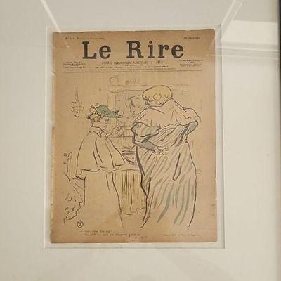 WWT025 - Framed Antique Le Rire Cover No. 114