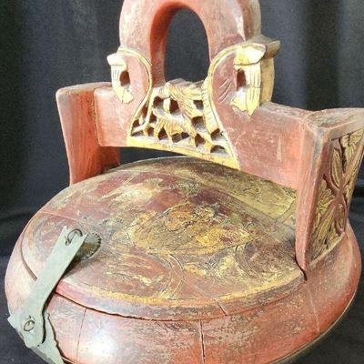 WWT066 - Vintage Chinese Wedding/Food Redwood Basket
