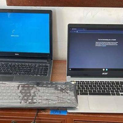 WWT049- Dell Laptop, Acer Chromebook Laptop, And Keyboard