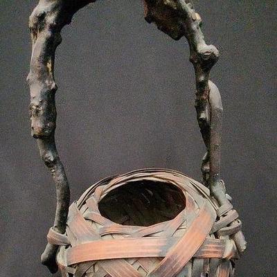 WWT004 -Antique Ikebana Basket No. 4