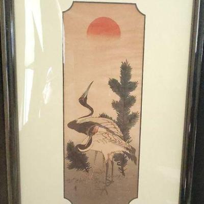 WWT099 - Vintage Asian Wildlife Themed Block Print 