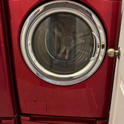 Red lg washer