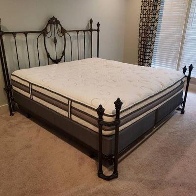 King headboard and mattress