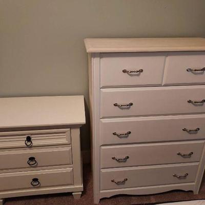 White night stand dresser