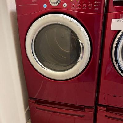 Red lg dryer