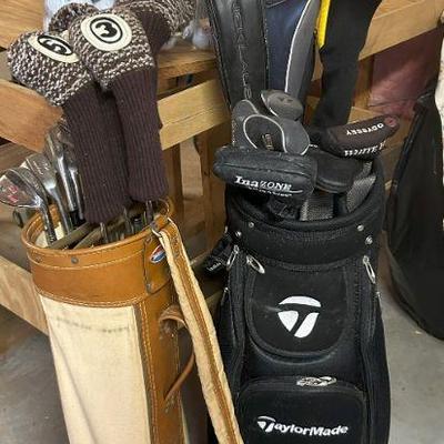 Golf Clubs Bags and Golf Balls