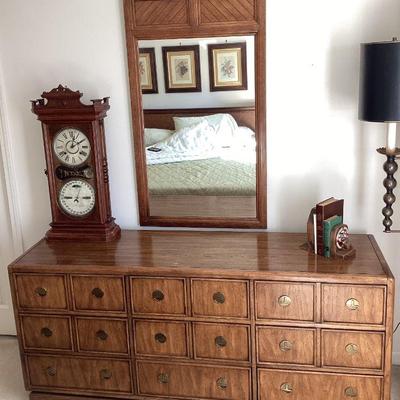 Mid Century Modern Dresser with Mirror - Bedroom Set 1