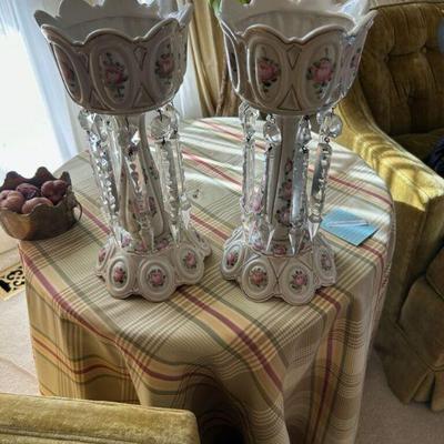 Victorian Mantle Lusters