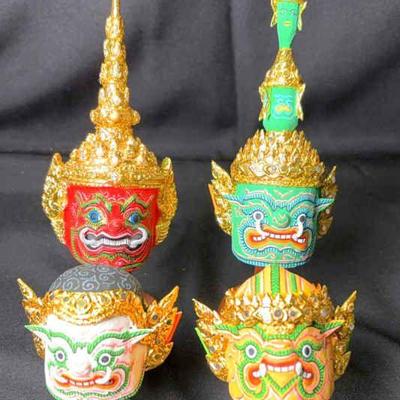 Thai khon miniature masks