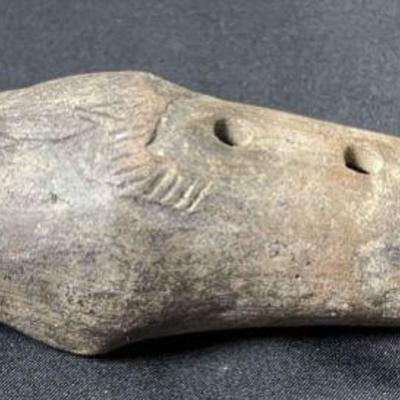 Ancient chiriqui indian ceramic flute