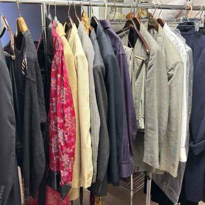 A large lot of men s clothing
