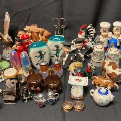 Collection or salt and pepper shakers