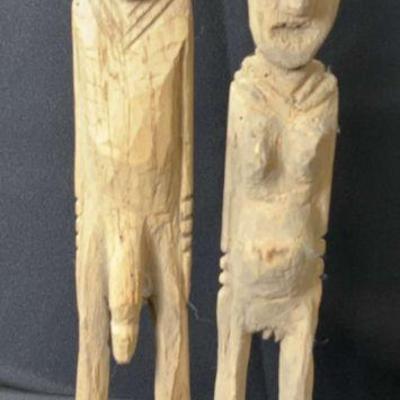 Pair of nage ancestoral figures