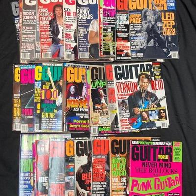 1980s 1990s guitar world magazines