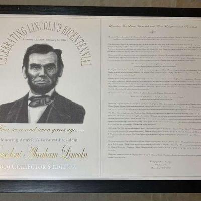 The legacy of lincoln foundation" collectible