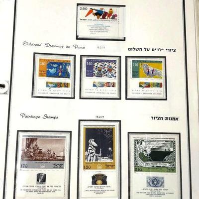A collection of israeli stamps