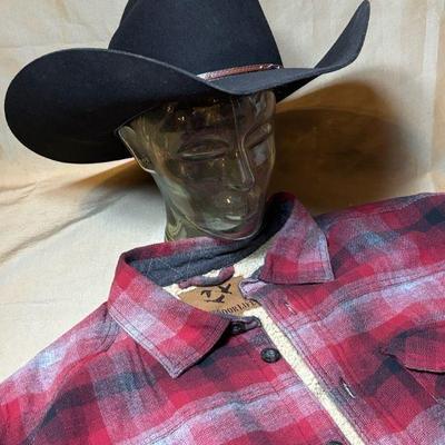 W alboum "rodeo king" cowboy hat & outdoor life shirt