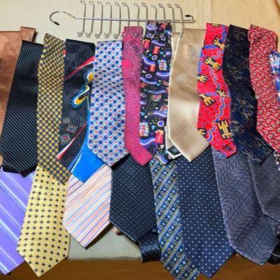 Large group of ties