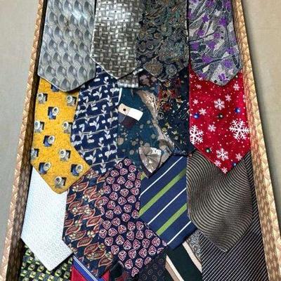 A collection of mens ties