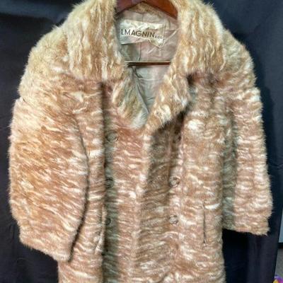 I magnin womens fur coat size s
